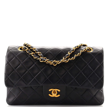 Chanel Vintage Classic Double Flap Bag Quilted Lambskin Medium