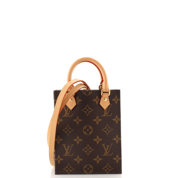 Louis Vuitton Petit Sac Plat Bag Monogram Canvas