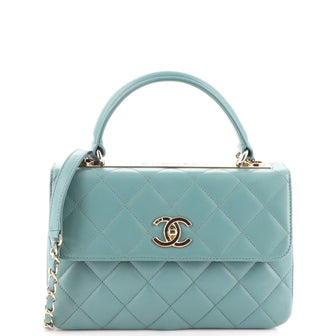 Chanel Trendy CC Top Handle Bag Quilted Lambskin Small