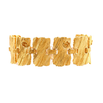 Gucci Interlocking G Bracelet Textured Metal