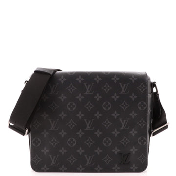 Louis Vuitton District Messenger Bag Monogram Eclipse Canvas PM