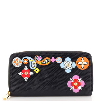 Louis Vuitton Zippy Wallet Limited Edition Floral Patchwork Epi Leather