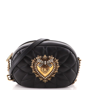 Dolce & Gabbana Devotion Camera Bag Quilted Leather Small