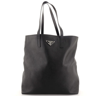 Prada Open Tote Saffiano Leather Tall