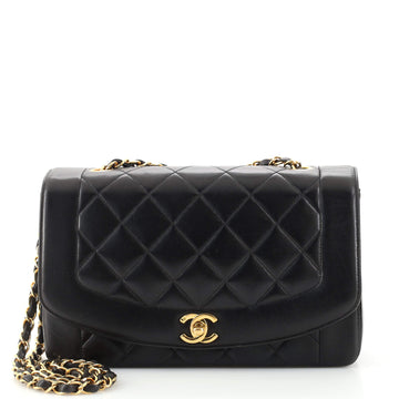 Chanel Vintage Diana Flap Bag Quilted Lambskin Medium