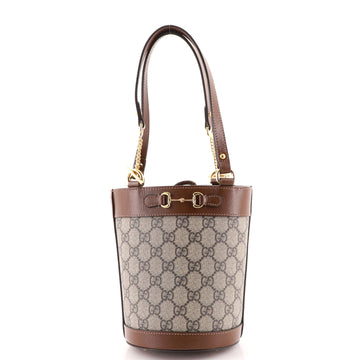 Gucci Horsebit 1955 Bucket Bag GG Coated Canvas Small