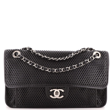 Chanel Up In The Air Flap Bag Perforated Leather Medium
