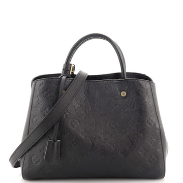 Louis Vuitton Montaigne Handbag Monogram Empreinte Leather MM
