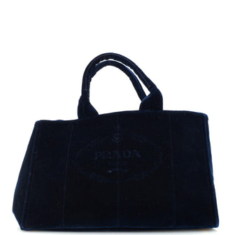 Prada Canapa Tote Velvet Large