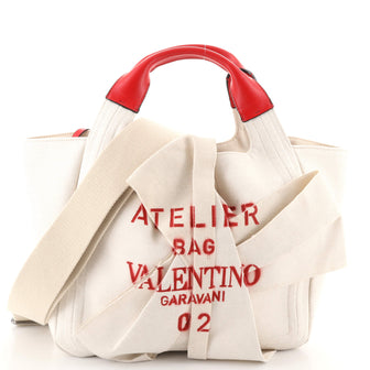 Valentino Garavani Atelier 02 Tote Printed Canvas Medium