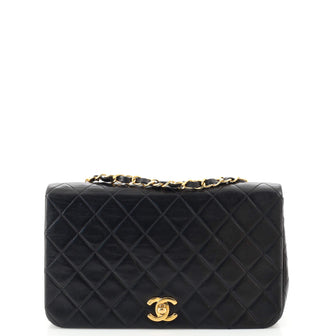 Chanel Vintage Full Flap Bag Quilted Lambskin Medium
