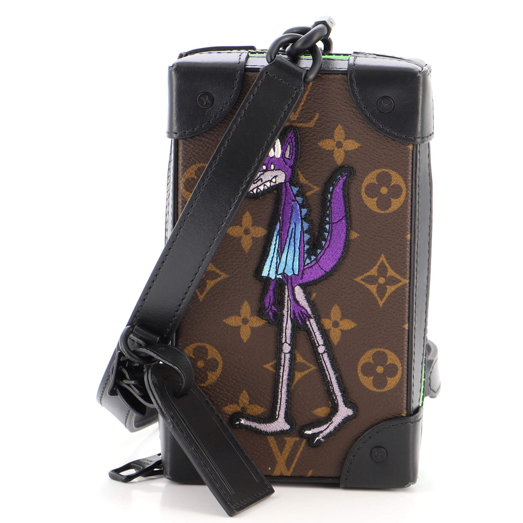 Louis Vuitton Soft Trunk Phone Box in Coated Canvas with Black