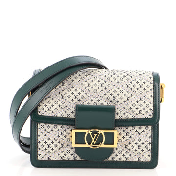 Louis Vuitton Dauphine Shoulder Bag Malletage Monogram Denim Mini
