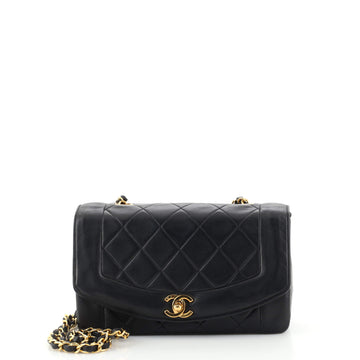 Chanel Vintage Diana Flap Bag Quilted Lambskin Small