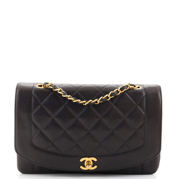 Chanel Vintage Diana Flap Bag Quilted Lambskin Medium