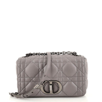 Christian Dior Caro Bag Macrocannage Quilt Calfskin Medium