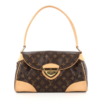 Louis Vuitton Beverly Handbag Monogram Canvas MM Brown