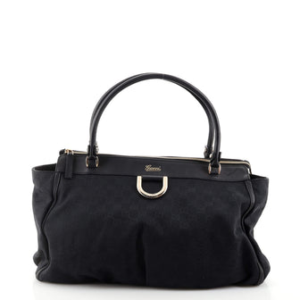 Gucci D-Ring Shoulder Bag GG Canvas Large