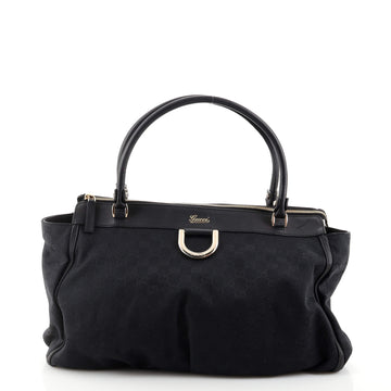 Gucci D-Ring Shoulder Bag GG Canvas Large