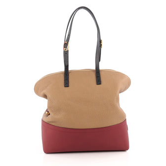 Fendi Tricolor 2Bag Leather Red