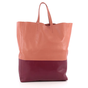 Celine Vertical Bi-Cabas Tote Leather Large Pink
