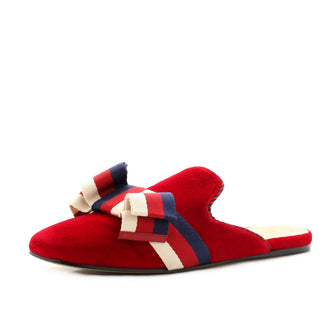 Gucci Women's Sylvie Bow Slippers Velvet