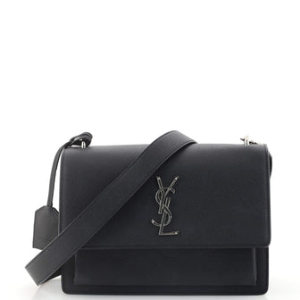 Saint Laurent Sunset Satchel Leather Medium
