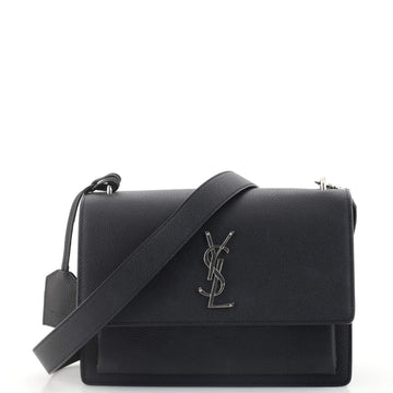 Saint Laurent Sunset Satchel Leather Medium
