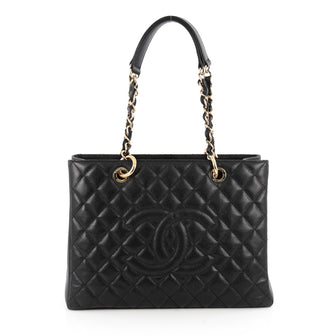 Chanel Grand Shopping Tote Quilted Caviar Black 1866102