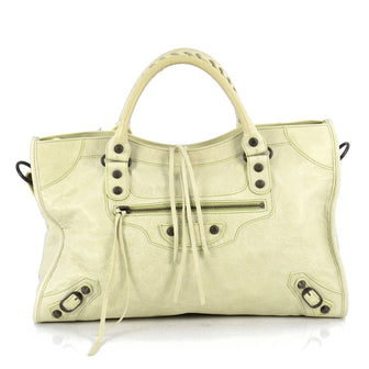 Balenciaga City Classic Studs Handbag Leather Medium 1866201