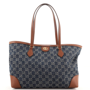 Gucci Ophidia Shopping Tote GG Denim Medium