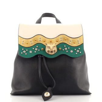 Gucci Animalier Malin Backpack Studded Leather Medium