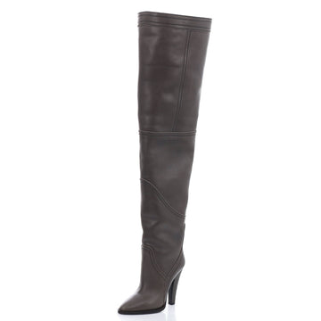Saint Laurent Women's Kensington Over the Knee Boots Leather