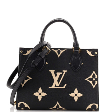 Louis Vuitton OnTheGo Tote Bicolor Monogram Empreinte Giant PM