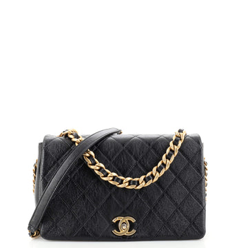 Chanel Fashion Therapy Full Flap Bag Quilted Shiny Lambskin Medium