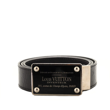 Louis Vuitton Inventeur Belt Damier Embossed Leather Medium