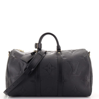 Louis Vuitton Keepall Bandouliere Bag Monogram Empreinte Giant 45