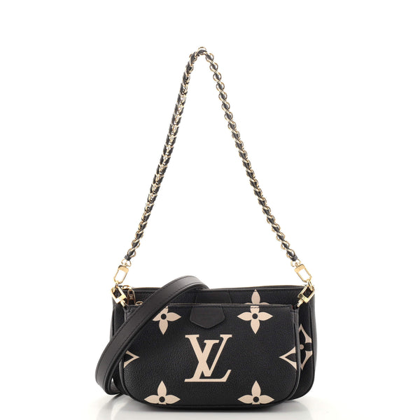 Louis Vuitton Multi Pochette Monogram Empreinte Bi-Color Black
