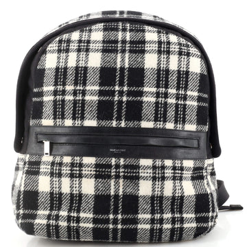 Saint Laurent City Backpack Printed Wool Medium