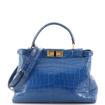 Fendi Peekaboo Bag Crocodile Regular