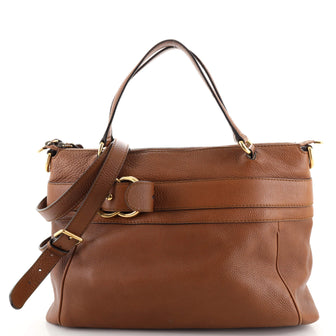 Gucci Ride Top Handle Bag Leather Medium