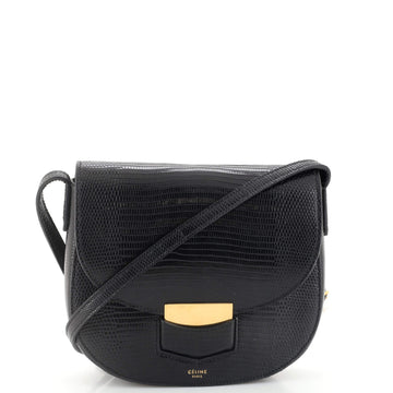 Celine Trotteur Crossbody Bag Lizard Small