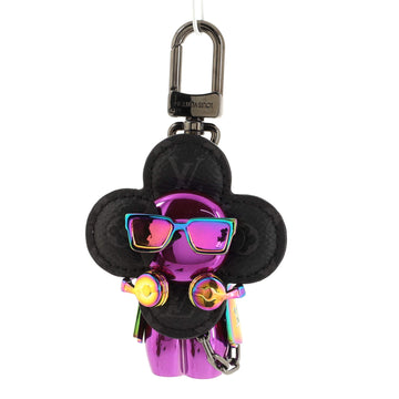 Louis Vuitton Vivienne Bijou Sac Bag Charm and Key Holder Metal and Monogram Eclipse Canvas