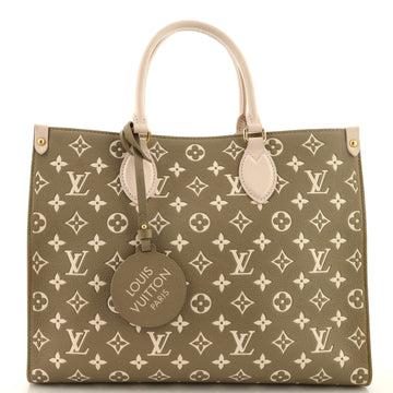 Louis Vuitton OnTheGo Tote Spring in the City Monogram Empreinte Leather MM