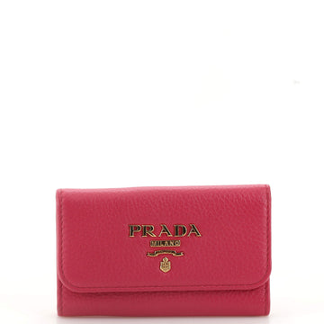 Prada 6 Key Holder Saffiano Leather