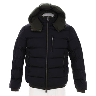 Moncler Men's Gres Hooded Puffer Jacket Quilted Polyamide with Down