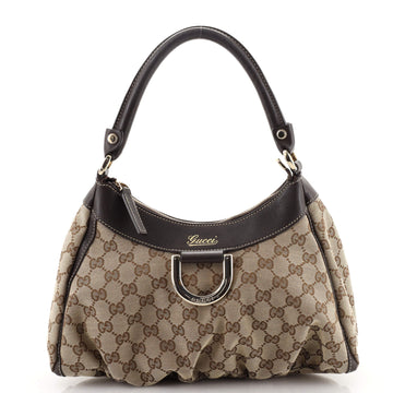 Gucci D Ring Hobo GG Canvas Small