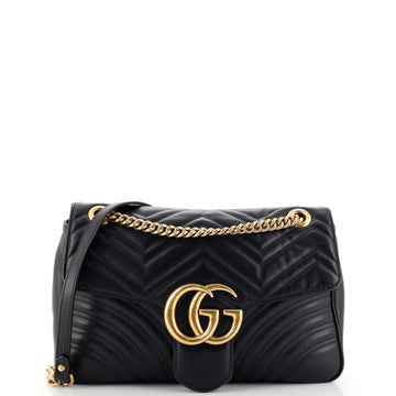 Gucci GG Marmont Flap Bag Matelasse Leather Medium