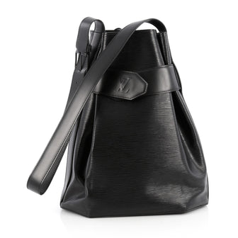Louis Vuitton Vintage Sac d'Epaule Handbag Epi Leather GM Black 1869604