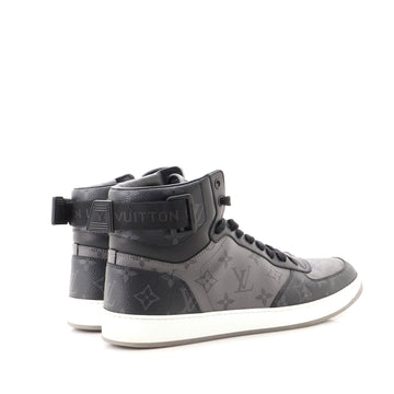 Louis Vuitton Men's Rivoli High-Top Sneakers Monogram Eclipse Canvas